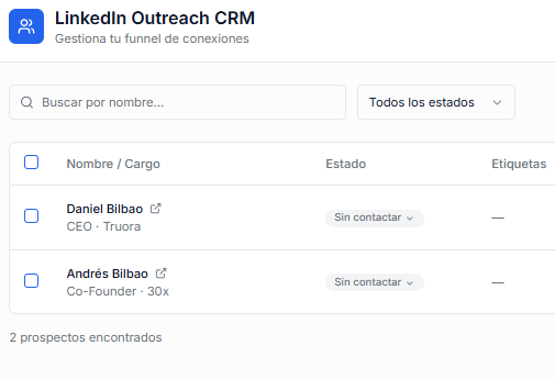 Sistema de Seguimiento de Perfiles LinkedIn
