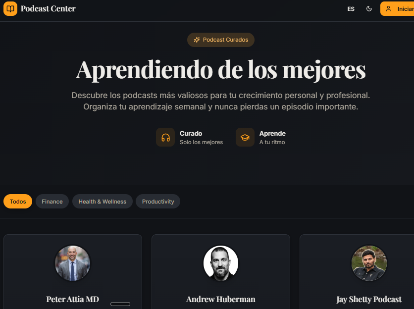 Podcast Center